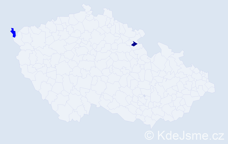 Jméno: 'Adrian-Sebastian', počet výskytů 2 v celé ČR