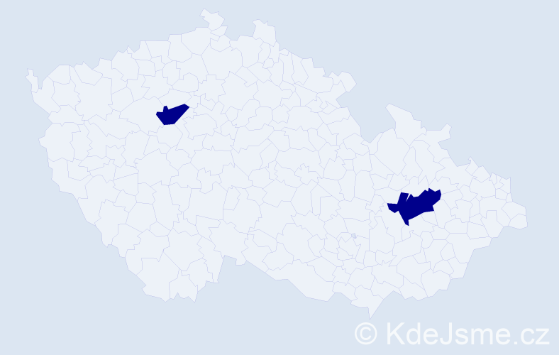 Jméno: 'Alda', počet výskytů 2 v celé ČR