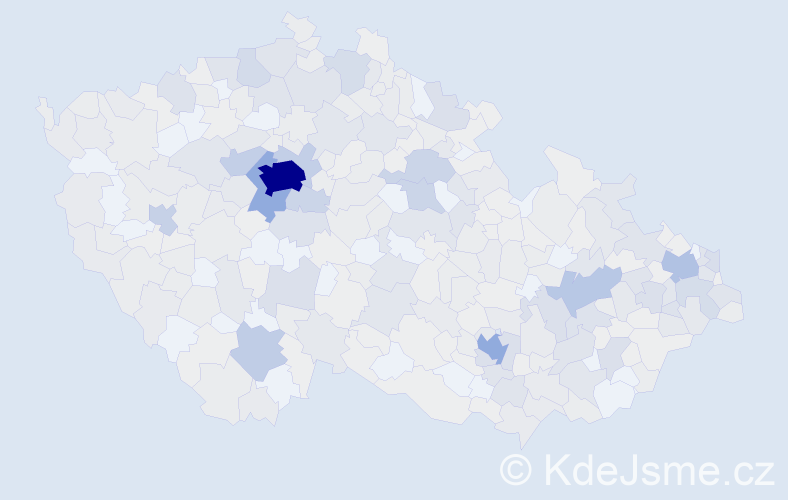 Jméno: 'Amélie', počet výskytů 906 v celé ČR