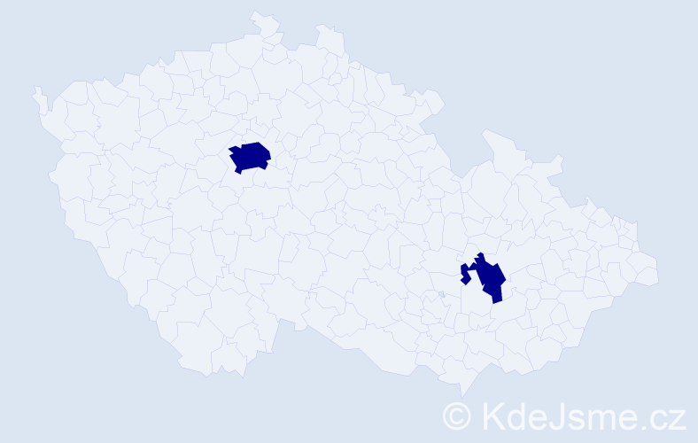 Jméno: 'Veronika Stella', počet výskytů 2 v celé ČR