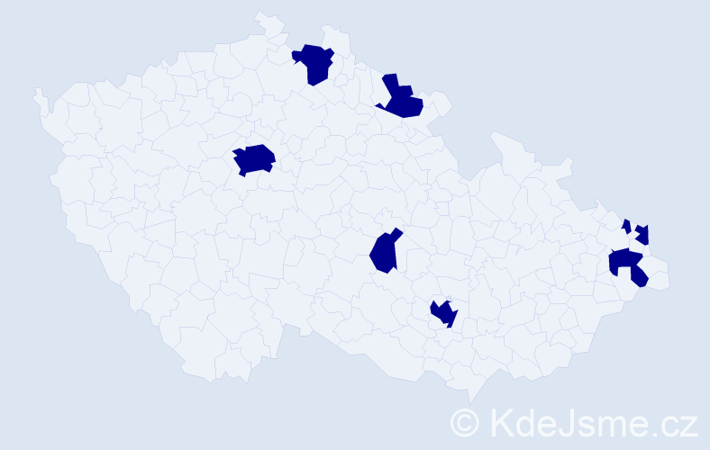 Jméno: 'Teresa Maria', počet výskytů 8 v celé ČR