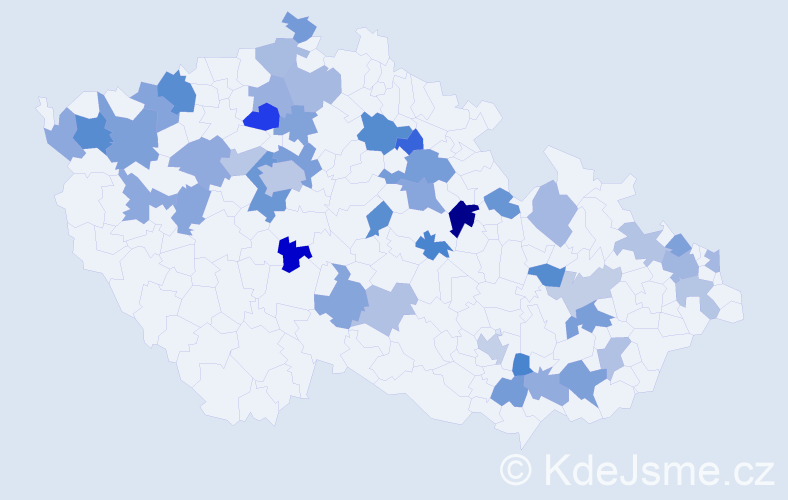 Jméno: 'Melinda', počet výskytů 70 v celé ČR