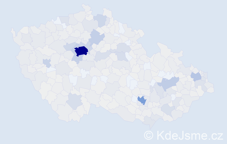 Jméno: 'Lucia', počet výskytů 1874 v celé ČR