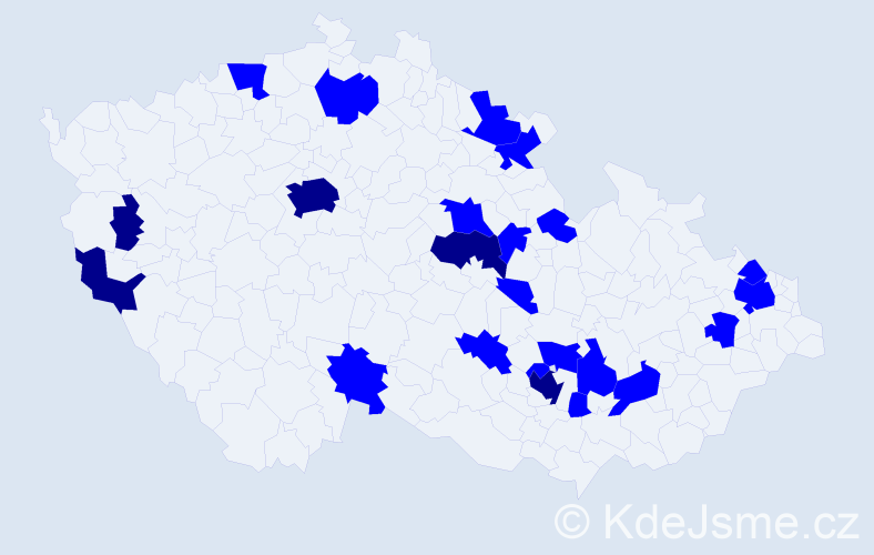 Jméno: 'Blahomil', počet výskytů 28 v celé ČR