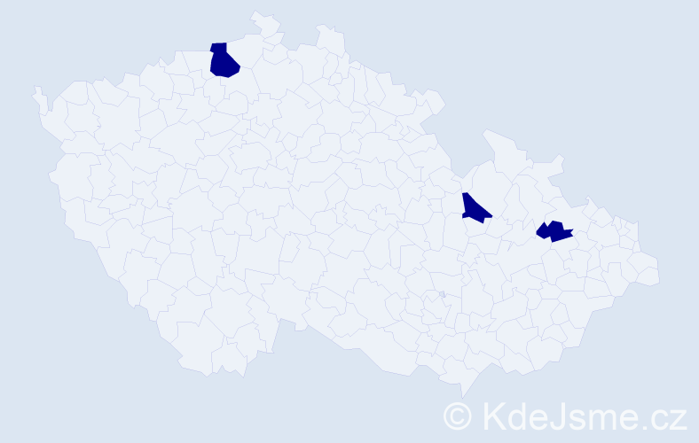 Jméno: 'Walther', počet výskytů 3 v celé ČR
