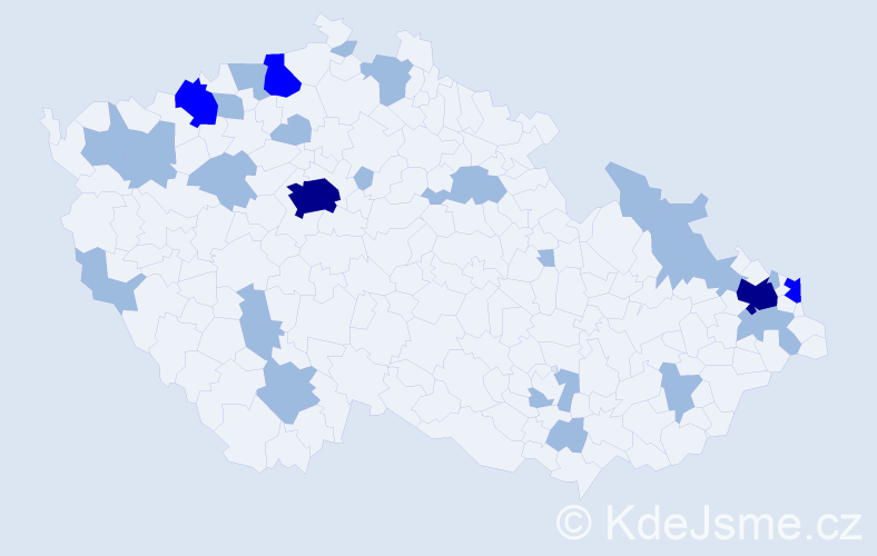 Jméno: 'August', počet výskytů 42 v celé ČR