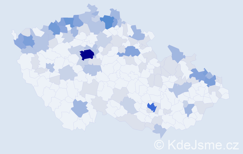 Jméno: 'Edith', počet výskytů 258 v celé ČR