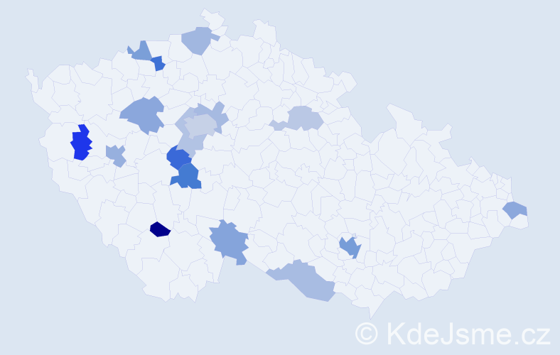 Jméno: 'Belinda', počet výskytů 27 v celé ČR