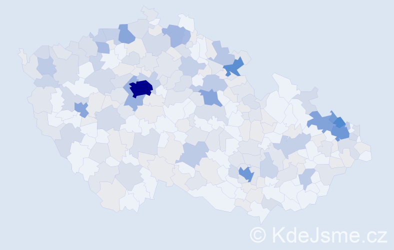 Jméno: 'Rita', počet výskytů 588 v celé ČR