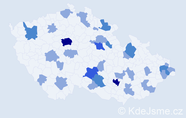 Jméno: 'Lubomil', počet výskytů 53 v celé ČR