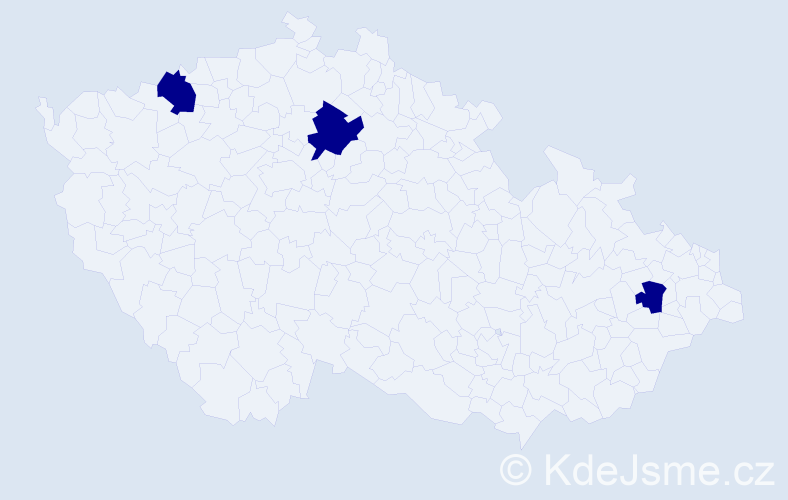 Jméno: 'Hong Lien', počet výskytů 3 v celé ČR