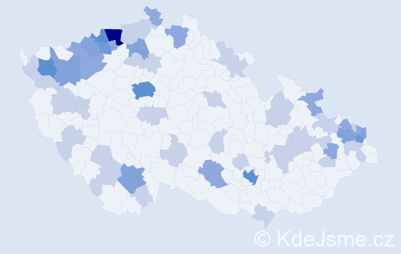Jméno: 'Gerta', počet výskytů 114 v celé ČR