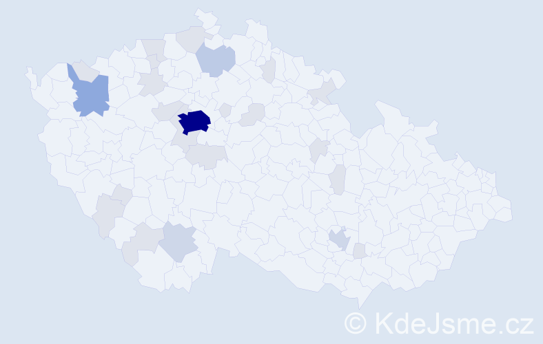 Jméno: 'Nadezhda', počet výskytů 59 v celé ČR
