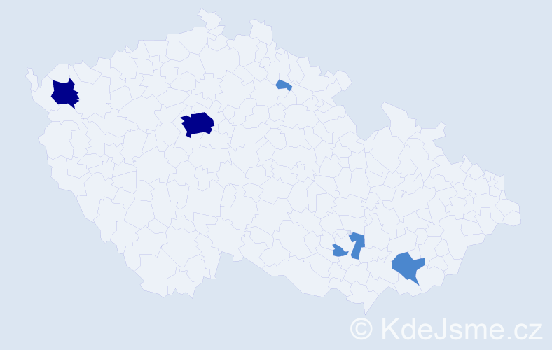 Jméno: 'Mathilde', počet výskytů 9 v celé ČR