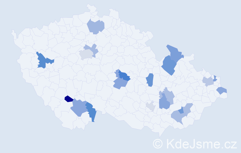 Jméno: 'Neli', počet výskytů 27 v celé ČR