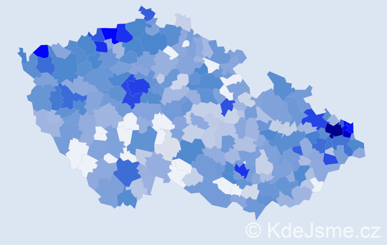 Jméno: 'Alex', počet výskytů 1560 v celé ČR