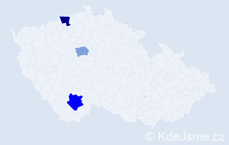 Jméno: 'Sára Alexandra', počet výskytů 4 v celé ČR