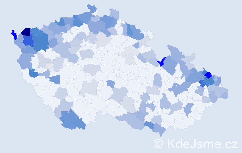 Jméno: 'Inge', počet výskytů 295 v celé ČR