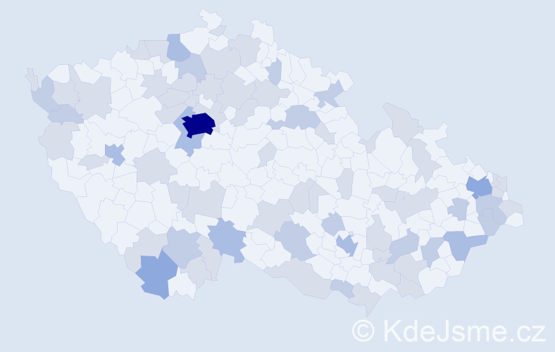 Jméno: 'Juliána', počet výskytů 125 v celé ČR