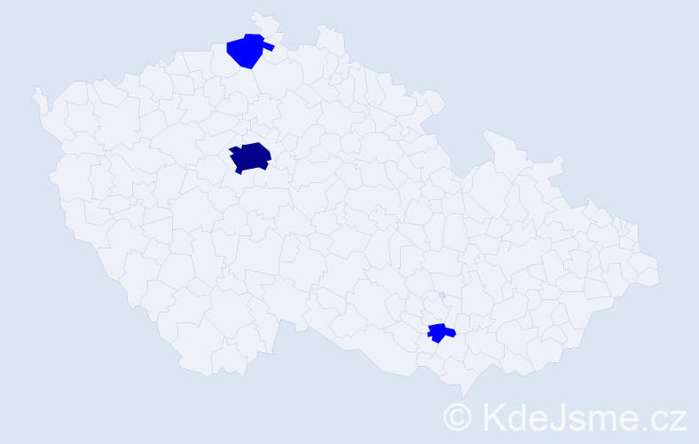 Jméno: 'Armina', počet výskytů 4 v celé ČR