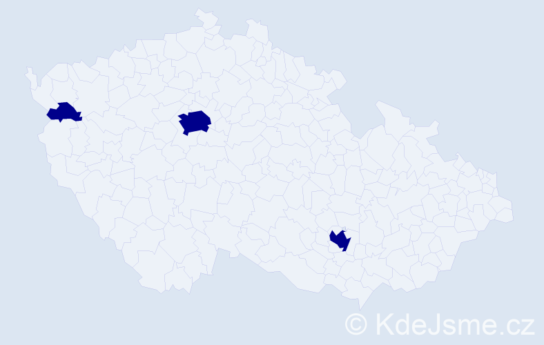 Jméno: 'Ren', počet výskytů 3 v celé ČR