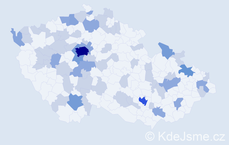Jméno: 'Lili', počet výskytů 117 v celé ČR