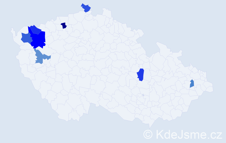 Jméno: 'Annaliesa', počet výskytů 11 v celé ČR