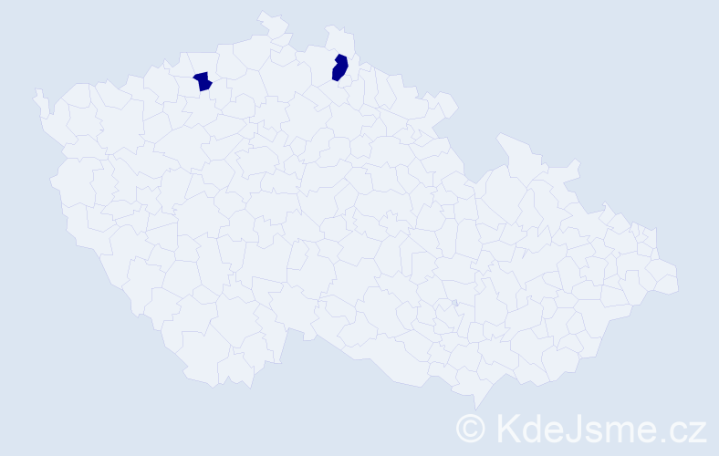 Jméno: 'Nikolas Josef', počet výskytů 2 v celé ČR