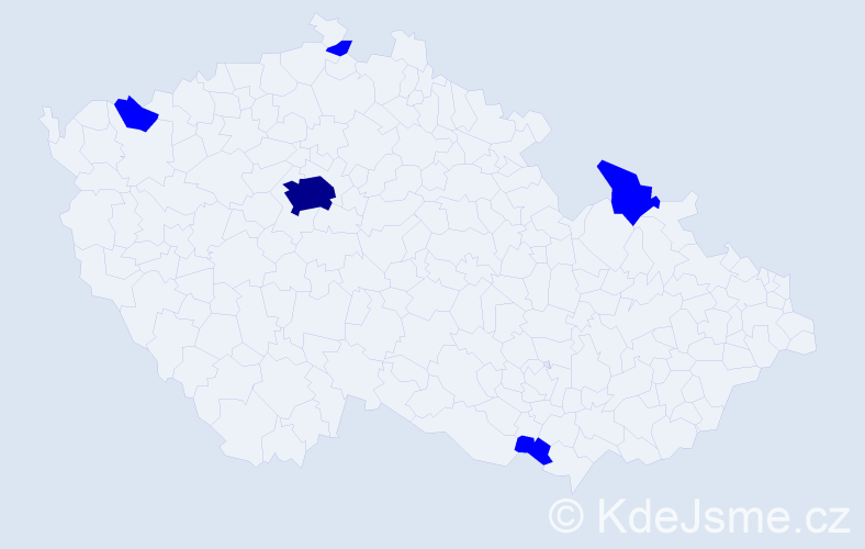 Jméno: 'Bernd Dieter', počet výskytů 6 v celé ČR