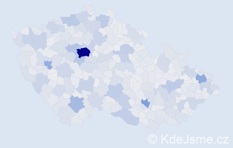 Jméno: 'Karel', počet výskytů 111726 v celé ČR