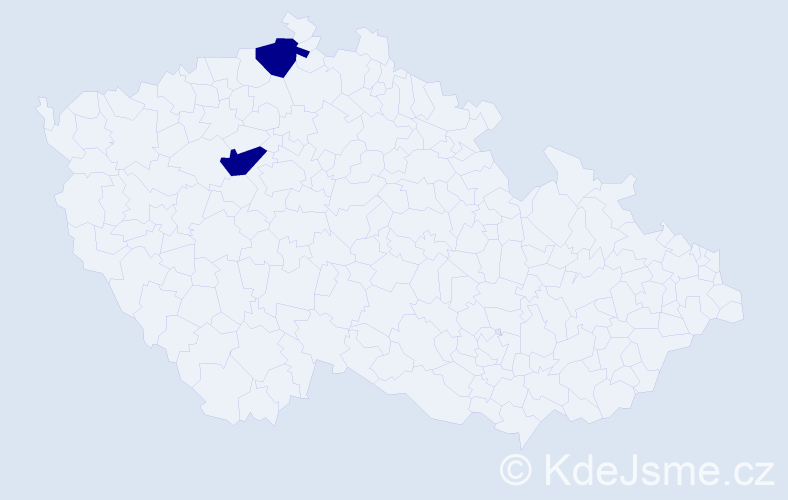 Jméno: 'Maxmilián Tomáš', počet výskytů 2 v celé ČR