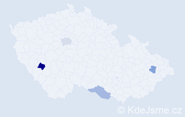 Jméno: 'George William', počet výskytů 6 v celé ČR