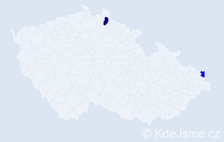 Jméno: 'Alexandr Dominik', počet výskytů 2 v celé ČR