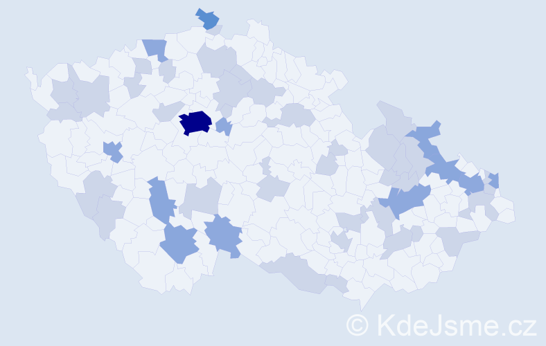 Jméno: 'Roxana', počet výskytů 85 v celé ČR