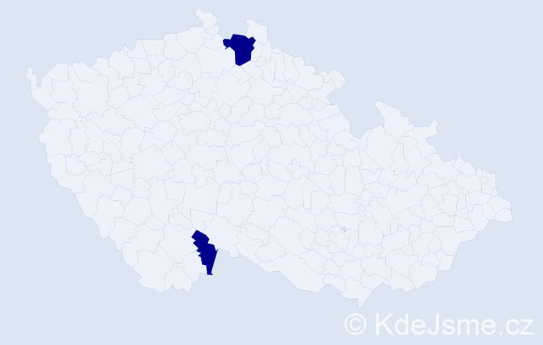Jméno: 'Natalia Alexandra', počet výskytů 2 v celé ČR