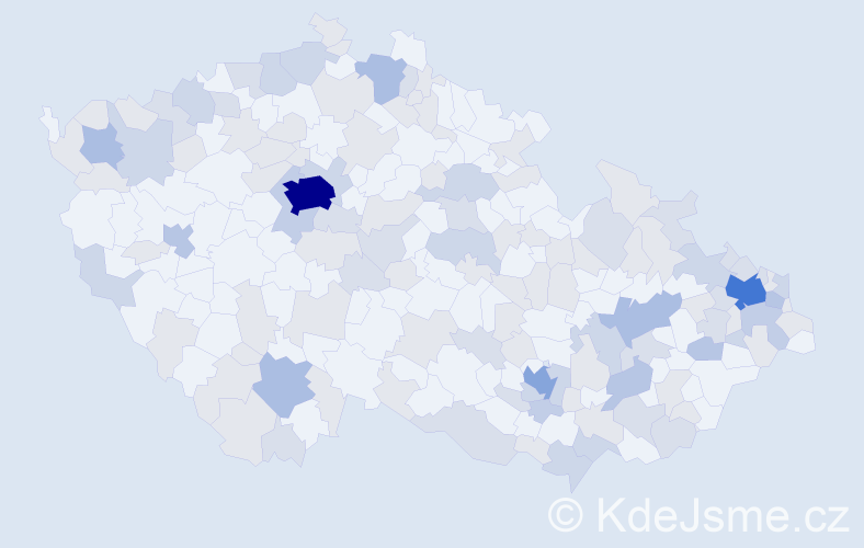 Jméno: 'Isabel', počet výskytů 281 v celé ČR