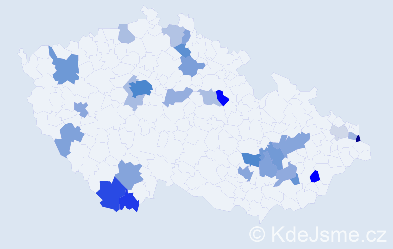 Jméno: 'Giorgio', počet výskytů 62 v celé ČR