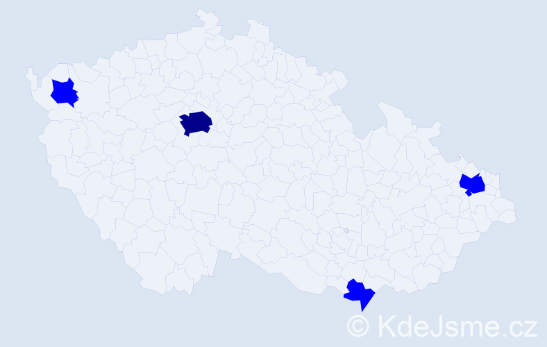 Jméno: 'Manh Tuan', počet výskytů 5 v celé ČR