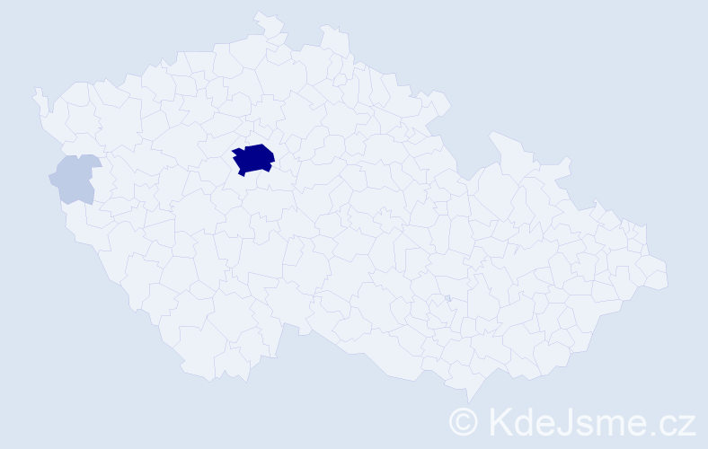 Jméno: 'Chiaki', počet výskytů 11 v celé ČR