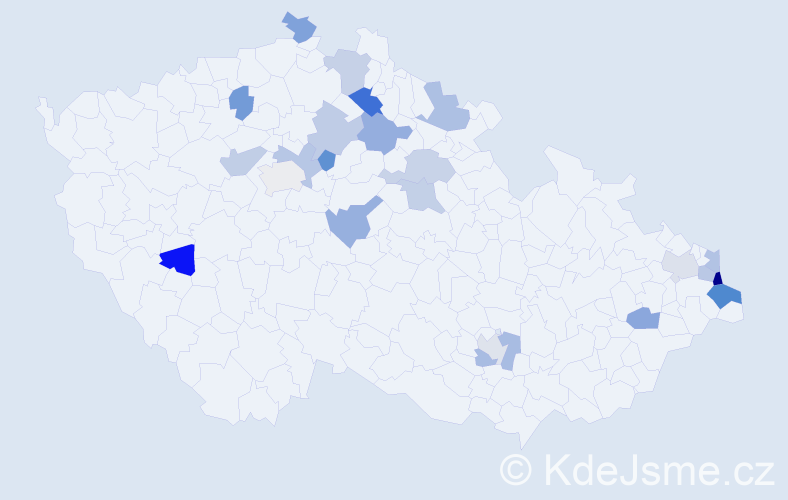 Jméno: 'Henryka', počet výskytů 28 v celé ČR