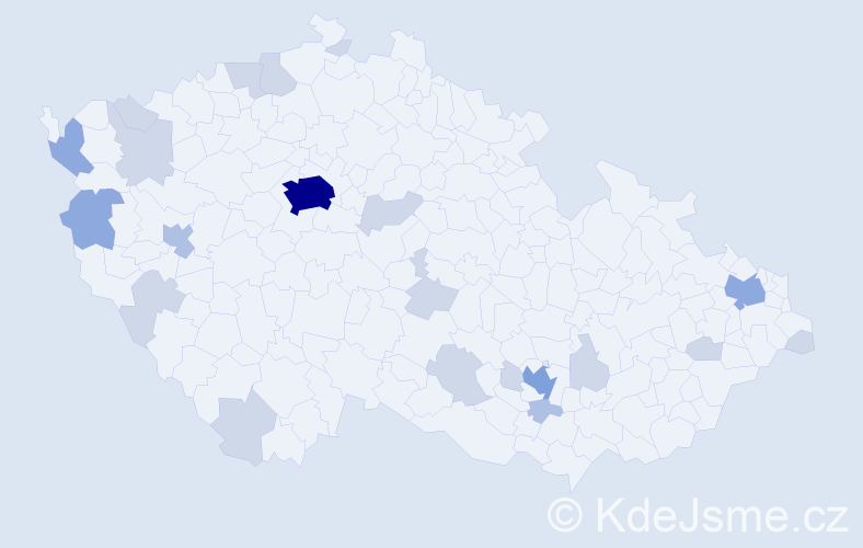 Jméno: 'Hoang Long', počet výskytů 46 v celé ČR