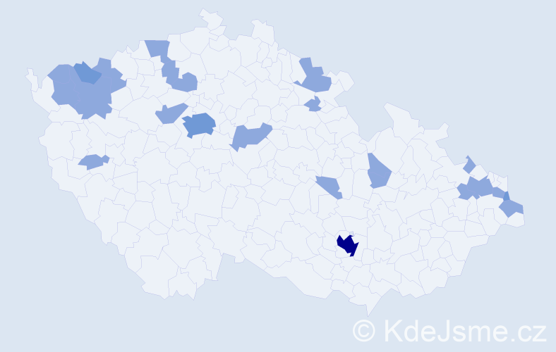 Jméno: 'Engelbert', počet výskytů 32 v celé ČR