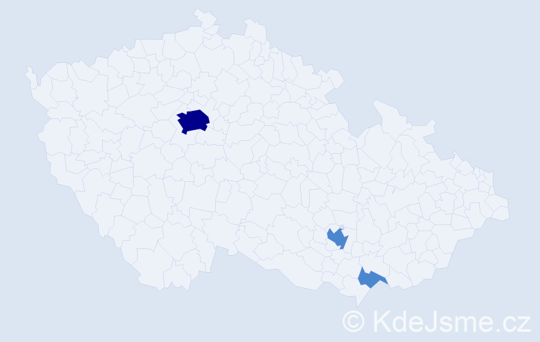 Jméno: 'Miljenko', počet výskytů 5 v celé ČR
