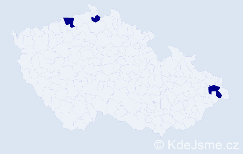 Jméno: 'Nicole Isabella', počet výskytů 3 v celé ČR