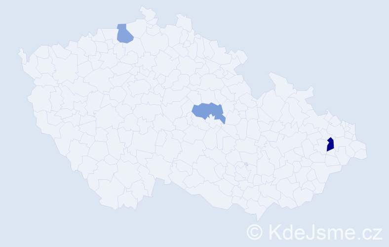 Jméno: 'Svetomir', počet výskytů 4 v celé ČR
