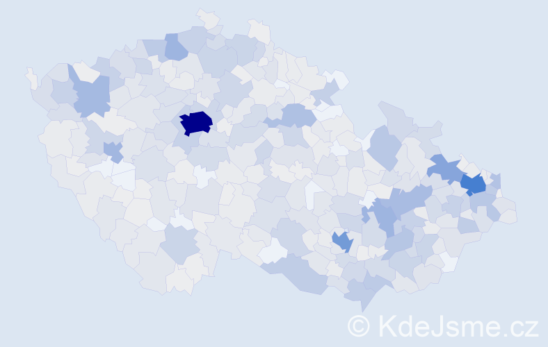 Jméno: 'Bedřiška', počet výskytů 1381 v celé ČR