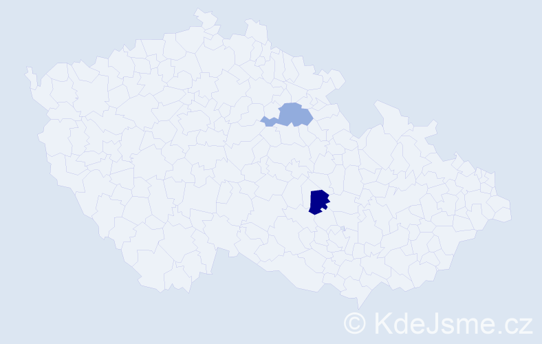 Jméno: 'Naděje Anna', počet výskytů 2 v celé ČR