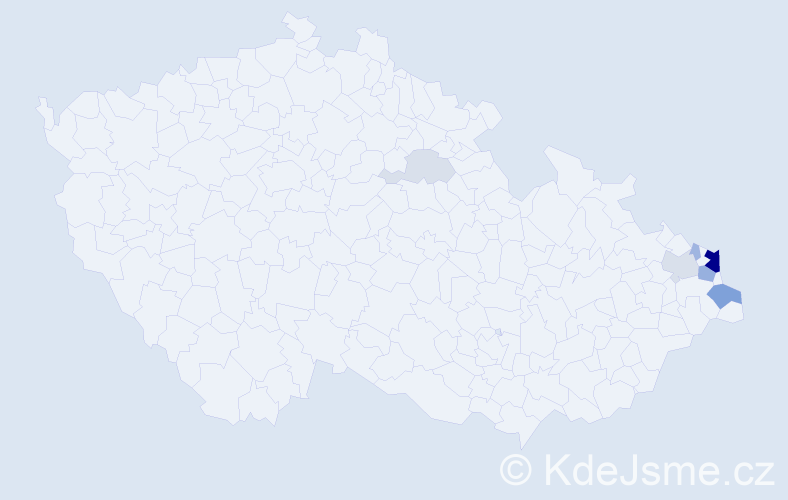 Jméno: 'Měčislav', počet výskytů 24 v celé ČR