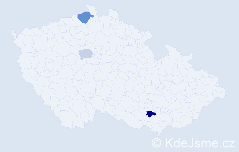 Jméno: 'Armina', počet výskytů 4 v celé ČR