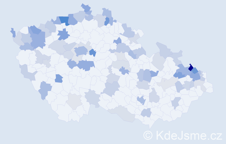 Jméno: 'Charlotta', počet výskytů 170 v celé ČR